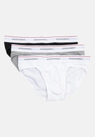 DSQUARED2 Slip (3pz) bianco, nero e grigio da uomo con fascia elastica logata DCX300060 984 DSQUARED2 