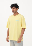 JUST CAVALLI T-shirt a manica corta gialla da uomo con stampa sul retro 80OAHE26CJ118 644 JUST CAVALLI 