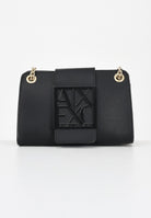 ARMANI EXCHANGE Borsa a tracolla nera da donna con placca logo XW000281AF13672 UC001 ARMANI EXCHANGE 