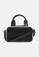 CALVIN KLEIN borsa mini a tracolla Contrast CK Mini Bauletto Bag, Black nero donna. LV04F1257G UB1 CALVIN KLEIN 