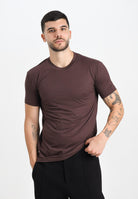 DSQUARED2 T-shirt a manica corta marrone da uomo con logo sul retro D9M206030 502 DSQUARED2 