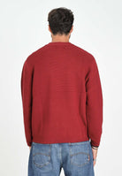 ARMANI EXCHANGE Maglioncino girocollo bordeaux da uomo realizzato in maglia a coste XM000895AF10454 UA328 ARMANI EXCHANGE 