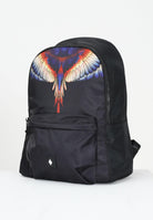 MARCELO BURLON COUNTY OF MILAN Zaino nero per uomo e donna con stampa COMAF250107  MARCELO BURLON COUNTY OF MILAN 