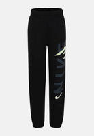 Pantalone sportivo nero per bambino e bambina con maxi stampa logo 9Q0826 023 NIKE 