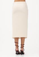 PATRIZIA PEPE Gonna midi panna da donna con arriccio 8G0530A701 W409 PATRIZIA PEPE 