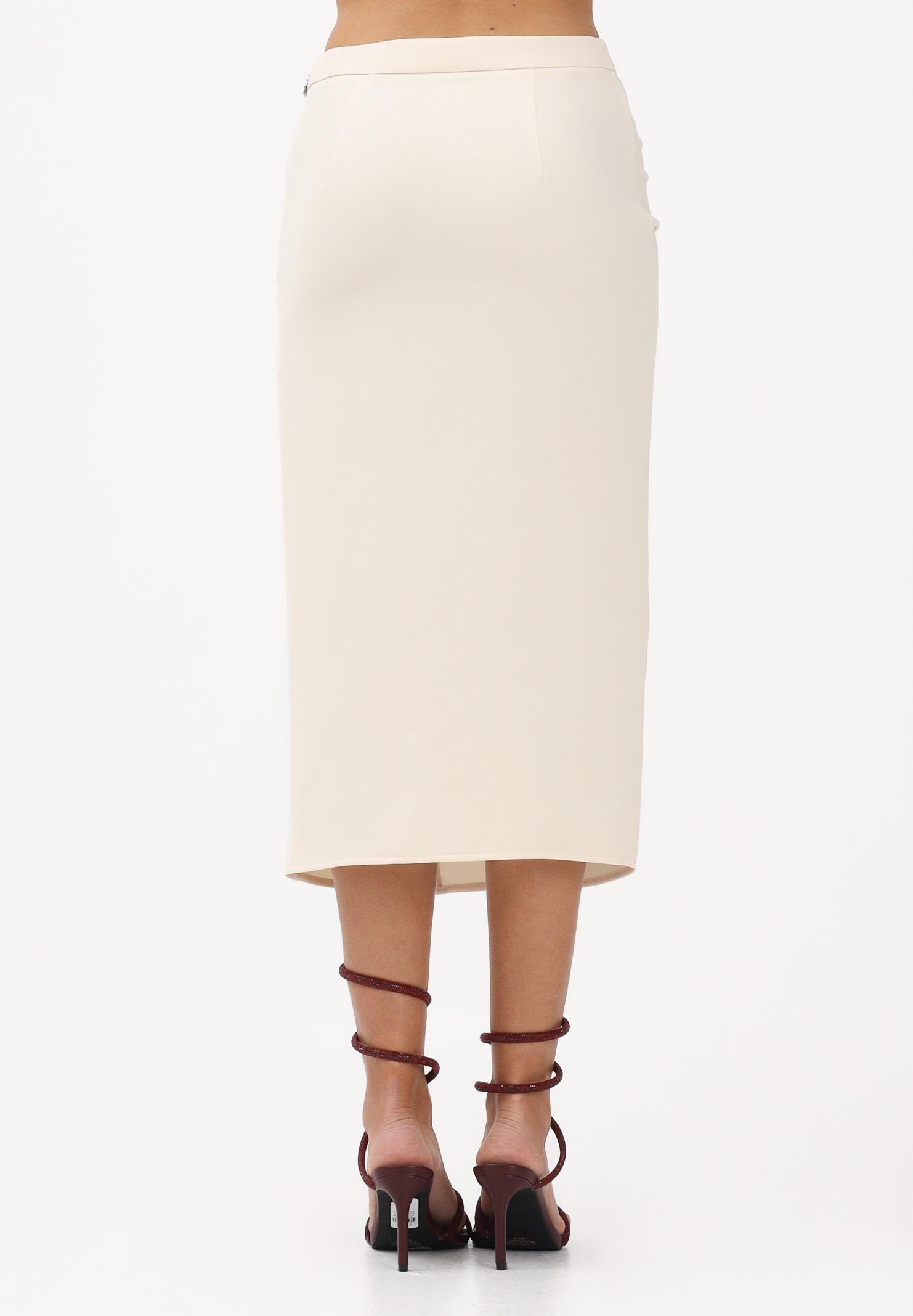 PATRIZIA PEPE Gonna midi panna da donna con arriccio 8G0530A701 W409 PATRIZIA PEPE 