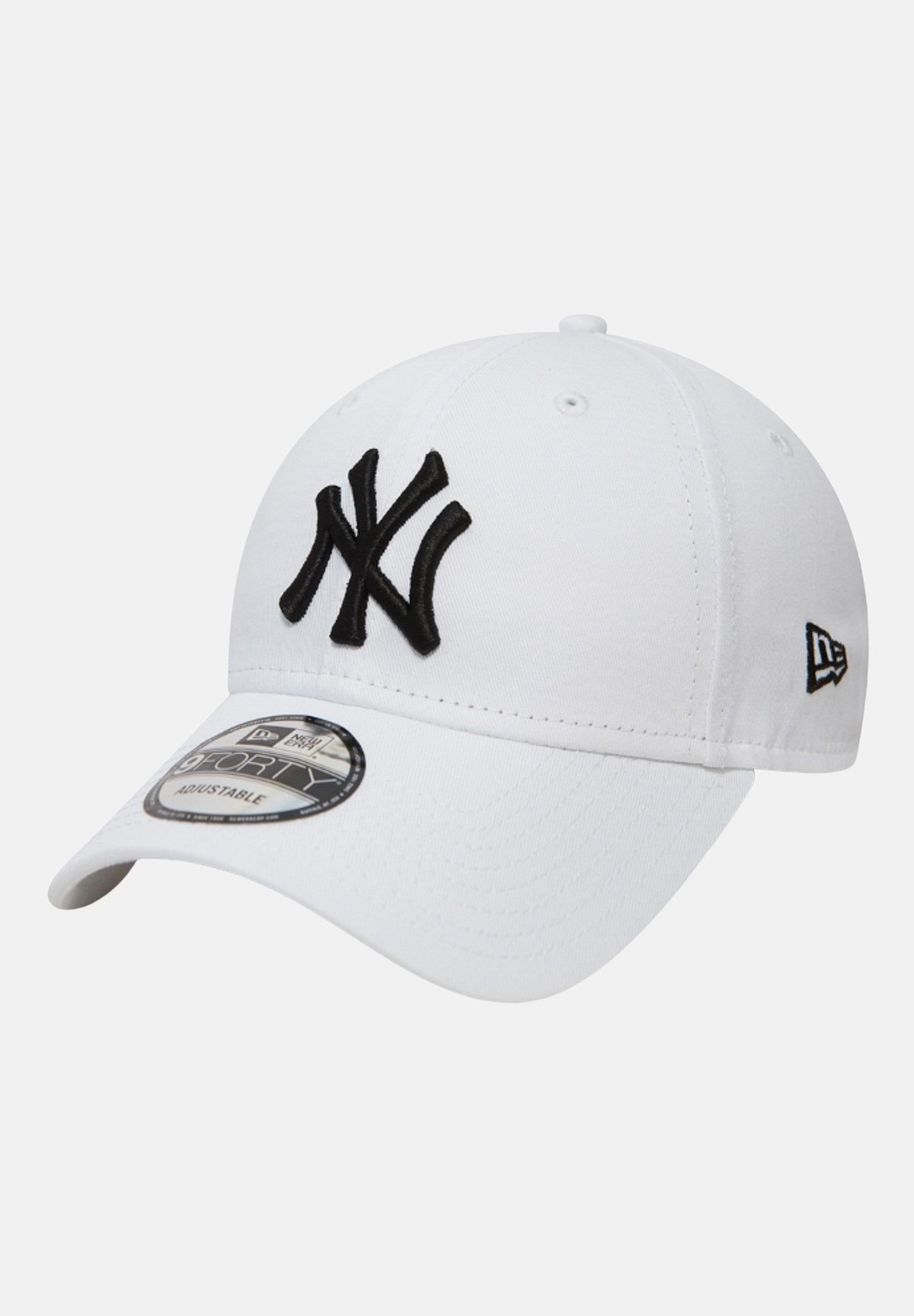 Berretto bianco per uomo e donna con ricamo logo Yankees 10745455 . NEW ERA 