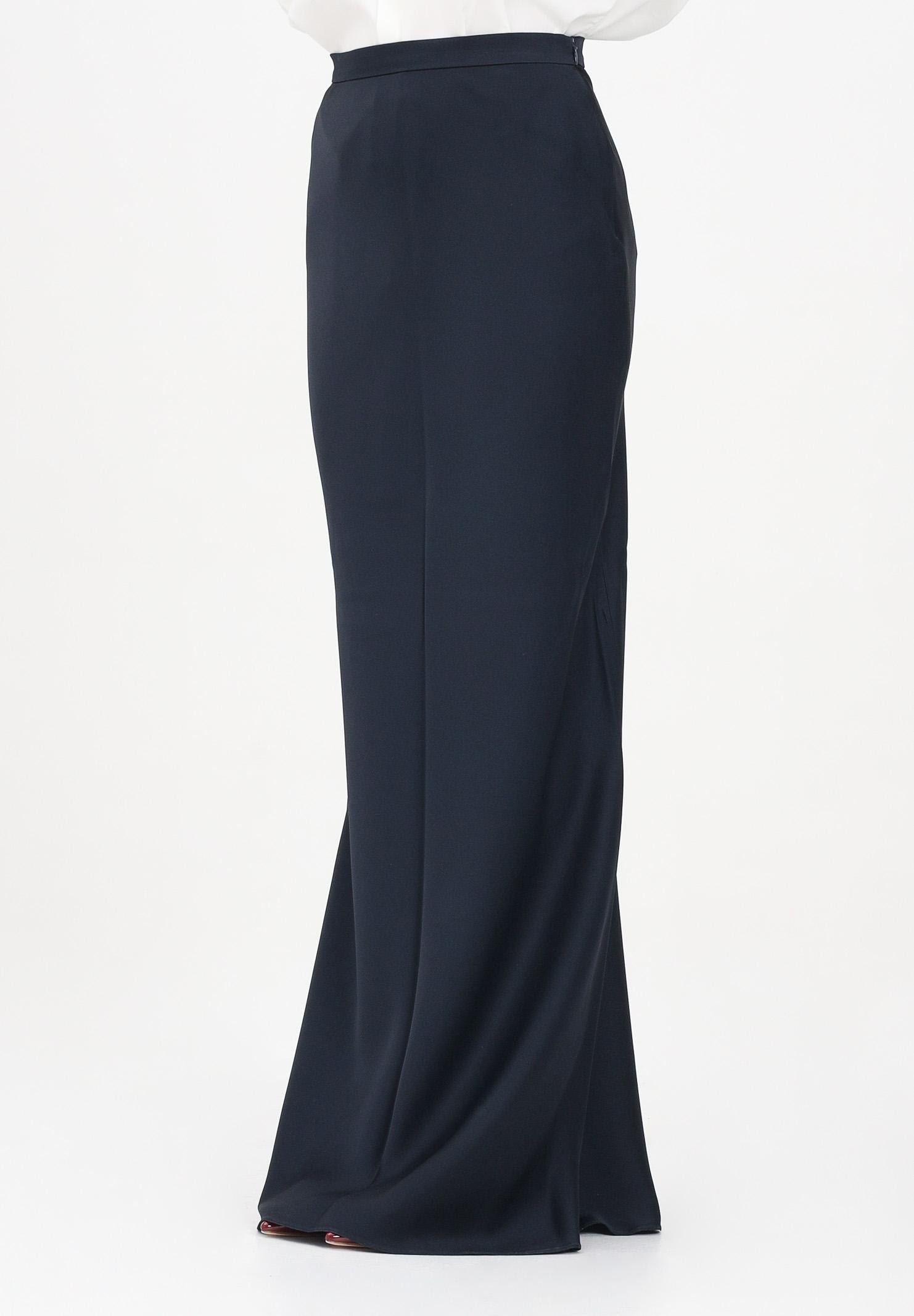 MAX MARA Gonna lunga Rimini blu da donna