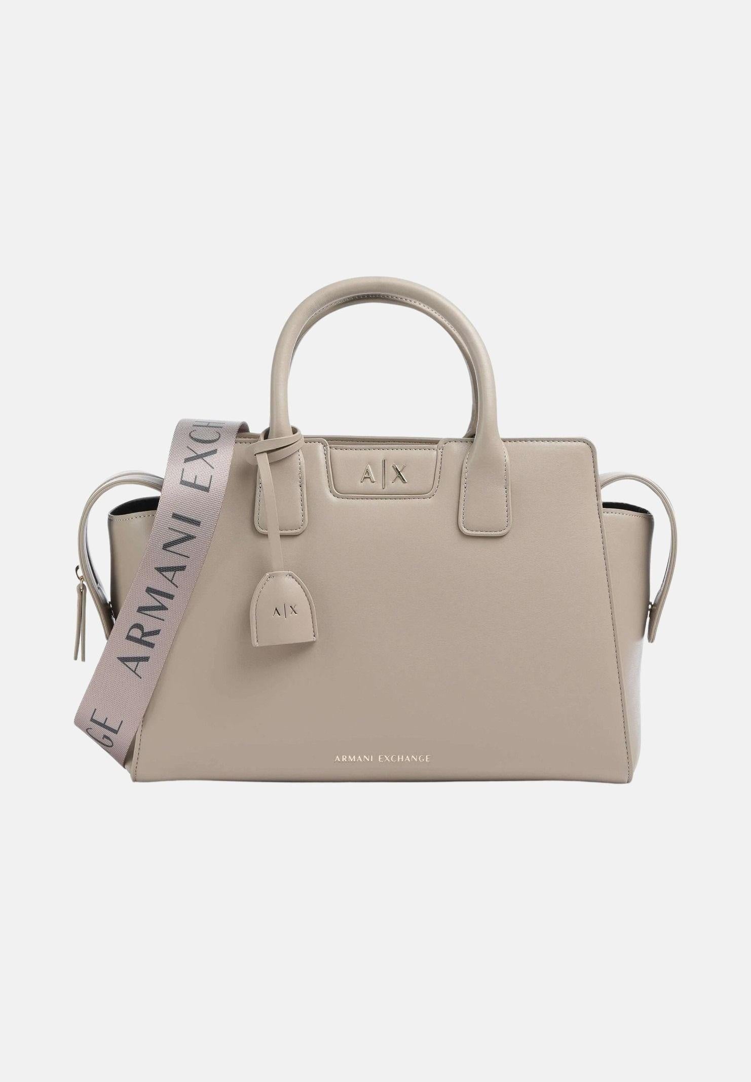 ARMANI EXCHANGE Borsa a mano beige da donna con logo XW002158AF19892 U6223 ARMANI EXCHANGE 