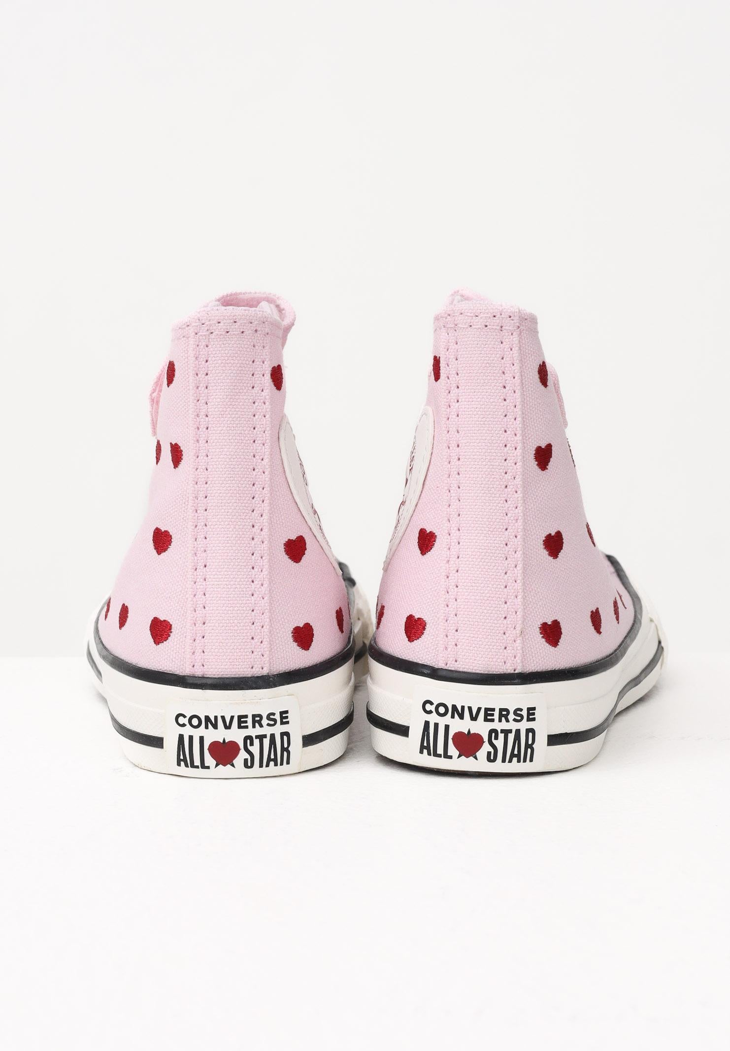 CONVERSE Sneakers Chuck Taylor All Star Easy-On Valentine's Day rosa da bambina A19066C . CONVERSE 