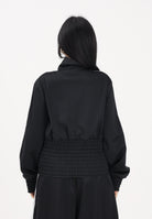 ADIDAS ORIGINALS Felpa con zip Smocked Firebird nera da donna KD0303 . ADIDAS ORIGINALS 