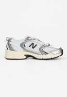 NEW BALANCE Sneakers 530 argento, bianche e nere da uomo U530ESA . NEW BALANCE 