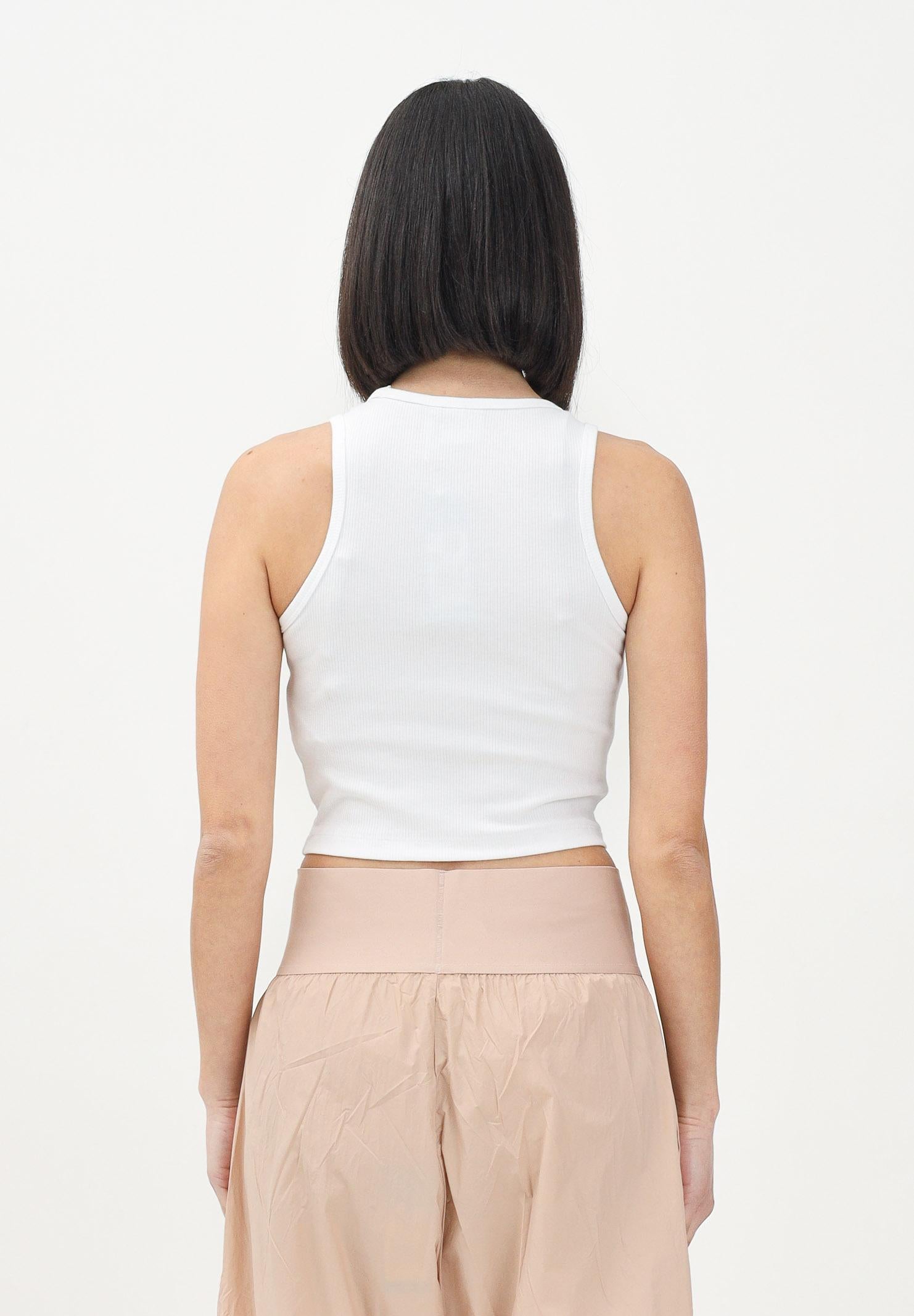 ADIDAS ORIGINALS Canotta Essentials Ribbed bianca da donna JC9007 . ADIDAS ORIGINALS 