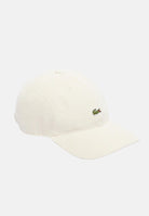 LACOSTE Cappello con visiera panna per uomo e donna in velluto a coste RK3447 XFJ LACOSTE 