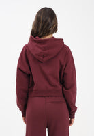 HINNOMINATE Felpa con cappuccio bordeaux da donna rifinita da patch logo HMABW01958 RS02 HINNOMINATE 
