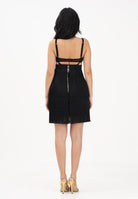 ELISABETTA FRANCHI Abito corto nero da donna con frange AB96662E2 110 ELISABETTA FRANCHI 