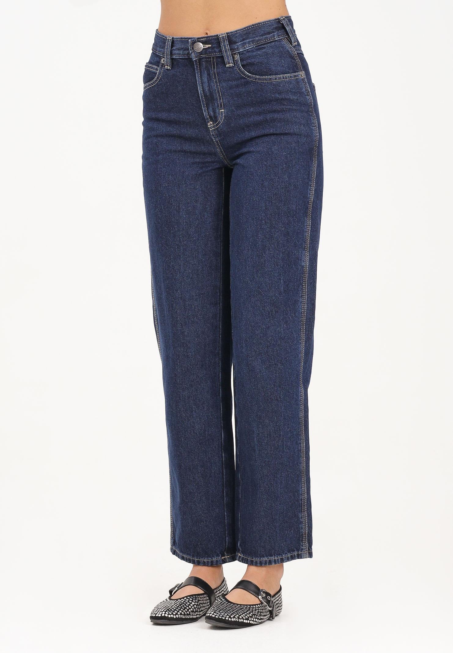 DICKIES Jeans relaxed Farner in denim blu da donna DK0A87NN0DD1  DIckies 