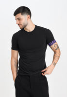DSQUARED2 T-shirt a manica corta nera da uomo con stampa logo sulla manica D9M3S5980 027 DSQUARED2 