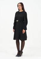PINKO Abito longuette nero da donna con cintura Love Birds 105727A2U2 Z99 PINKO 