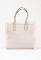 MARC ELLIS Borsa a mano Buby Suede M in morbido suede beige da donna BUBY-SUEDE-M TA MARC ELLIS 