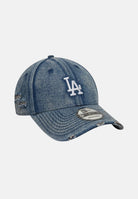 NEW ERA Cappello con visiera 9FORTY LA Dodgers MLB in denim medio per uomo e donna 60856240 . NEW ERA 