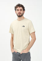 THE NORTH FACE T-shirt a manica corta Simple Dome panna da uomo NF0A87NG3X41 . THE NORTH FACE 