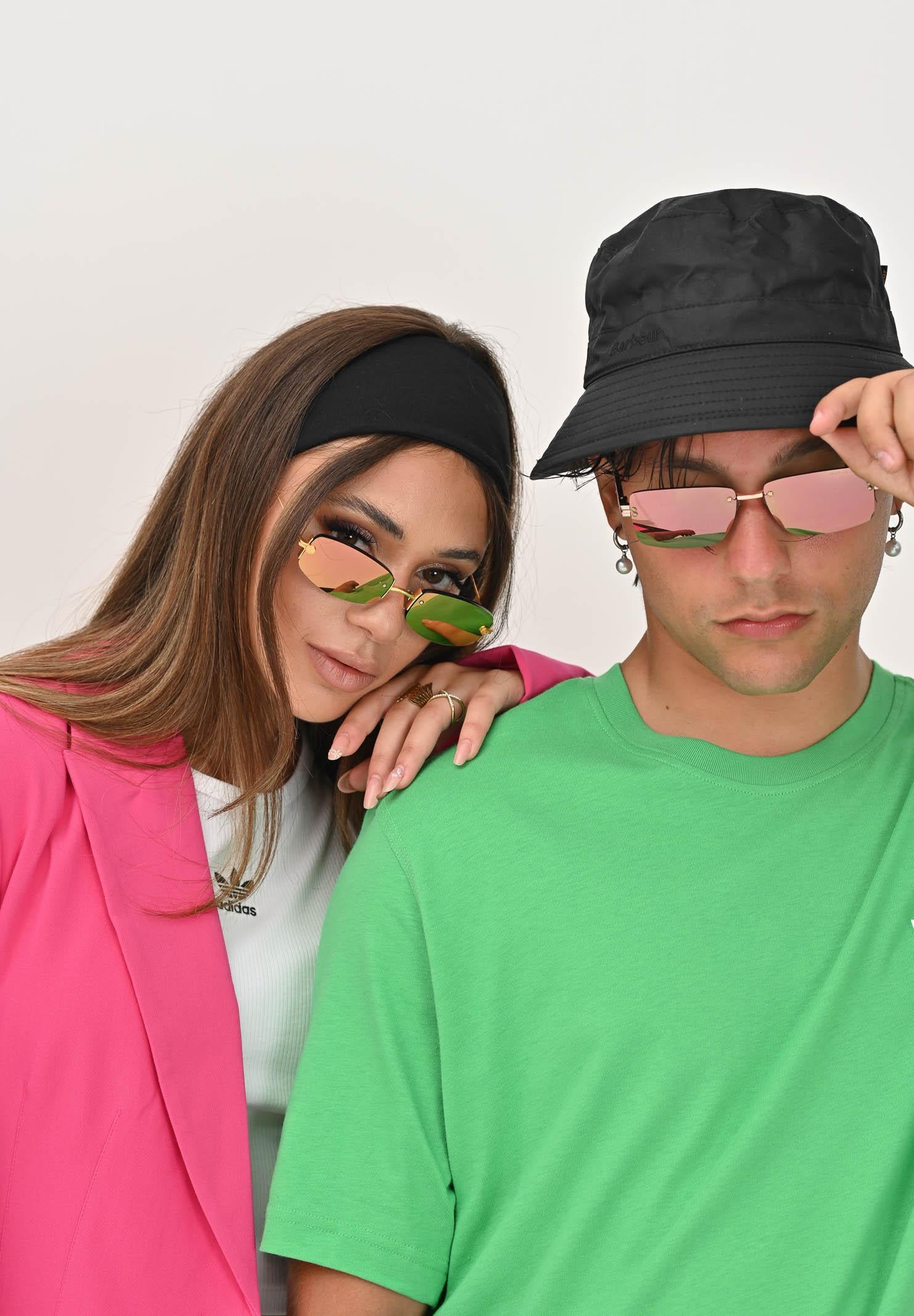 CRISTIAN LEROY Occhiali da sole con riflessi iridescenti per uomo e donna 15022 04 CRISTIAN LEROY 