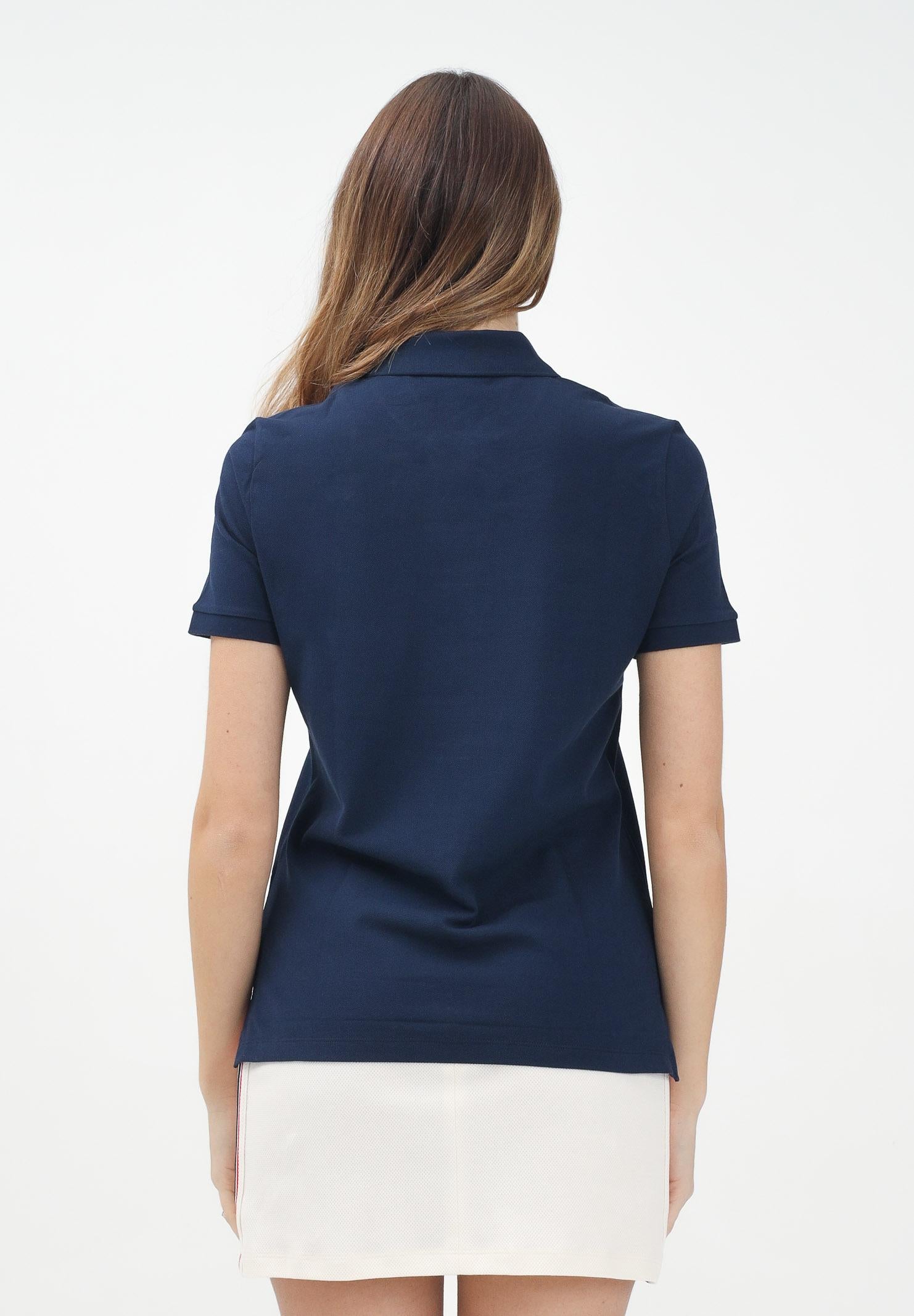 LACOSTE Polo a manica corta blu da donna PF7839 166 LACOSTE 