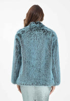 PATRIZIA PEPE Pelliccia verde acqua da donna 8O0197E072 G616 PATRIZIA PEPE 