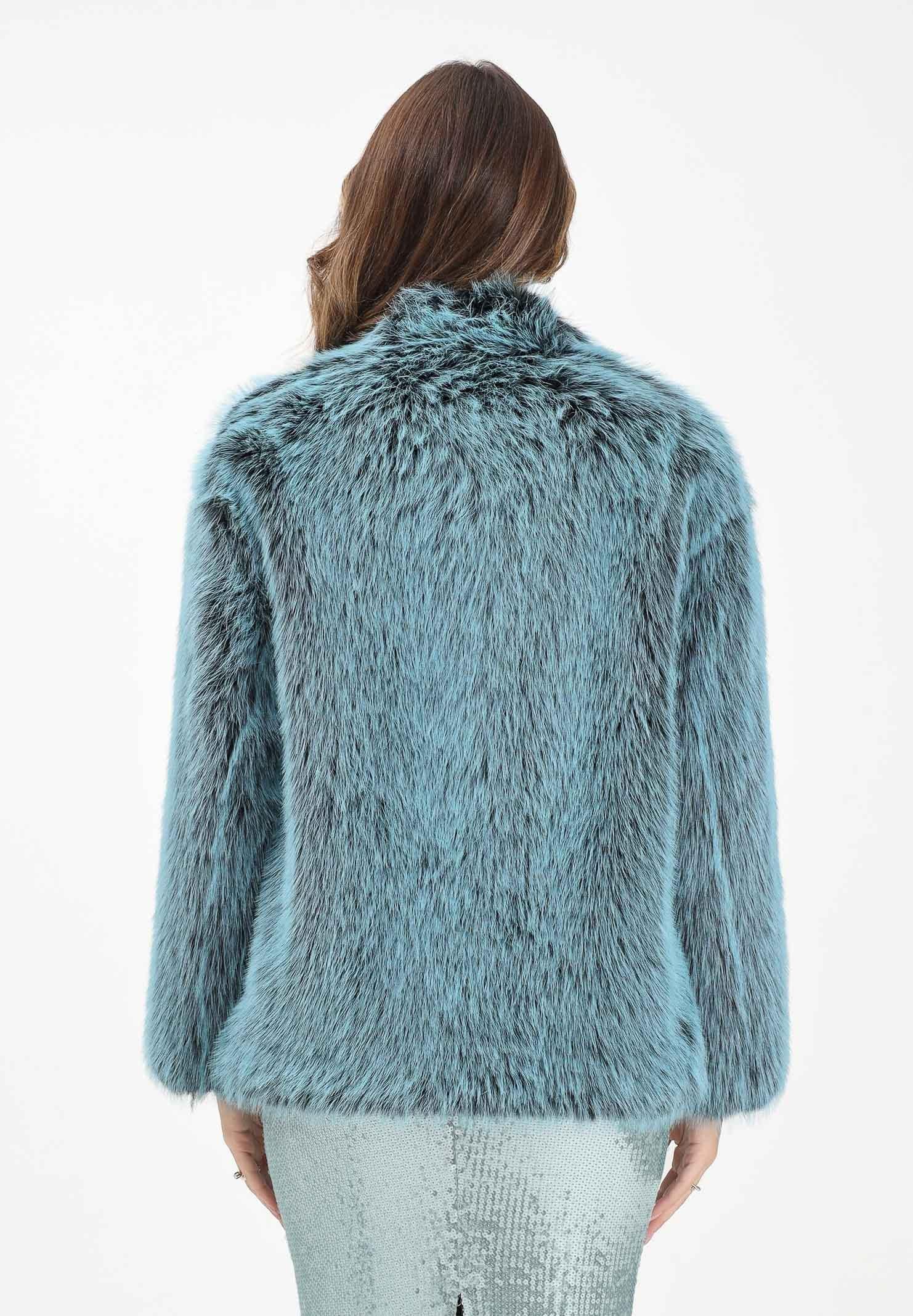 PATRIZIA PEPE Pelliccia verde acqua da donna 8O0197E072 G616 PATRIZIA PEPE 