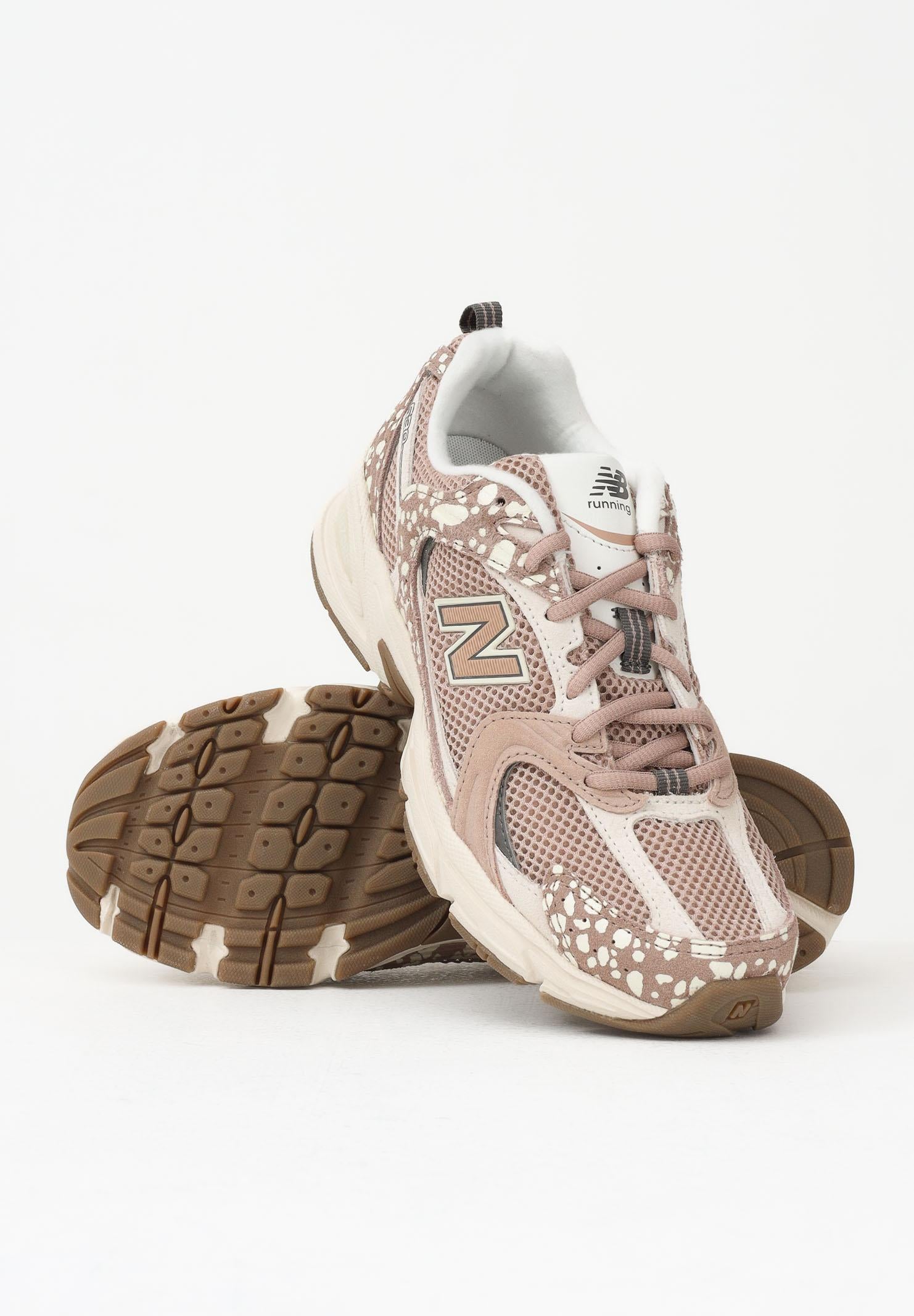 NEW BALANCE Sneakers 530 nude da donna con fantasia U53028U . NEW BALANCE 