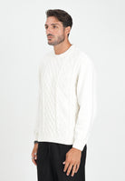 ARMANI EXCHANGE Maglioncino girocollo panna da uomo XM001331AF13776 U0009 ARMANI EXCHANGE 