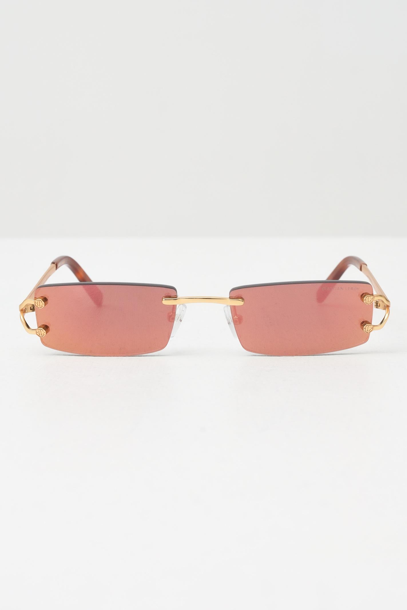 CRISTIAN LEROY Occhiali da sole con riflessi iridescenti per uomo e donna 15021 04 CRISTIAN LEROY 