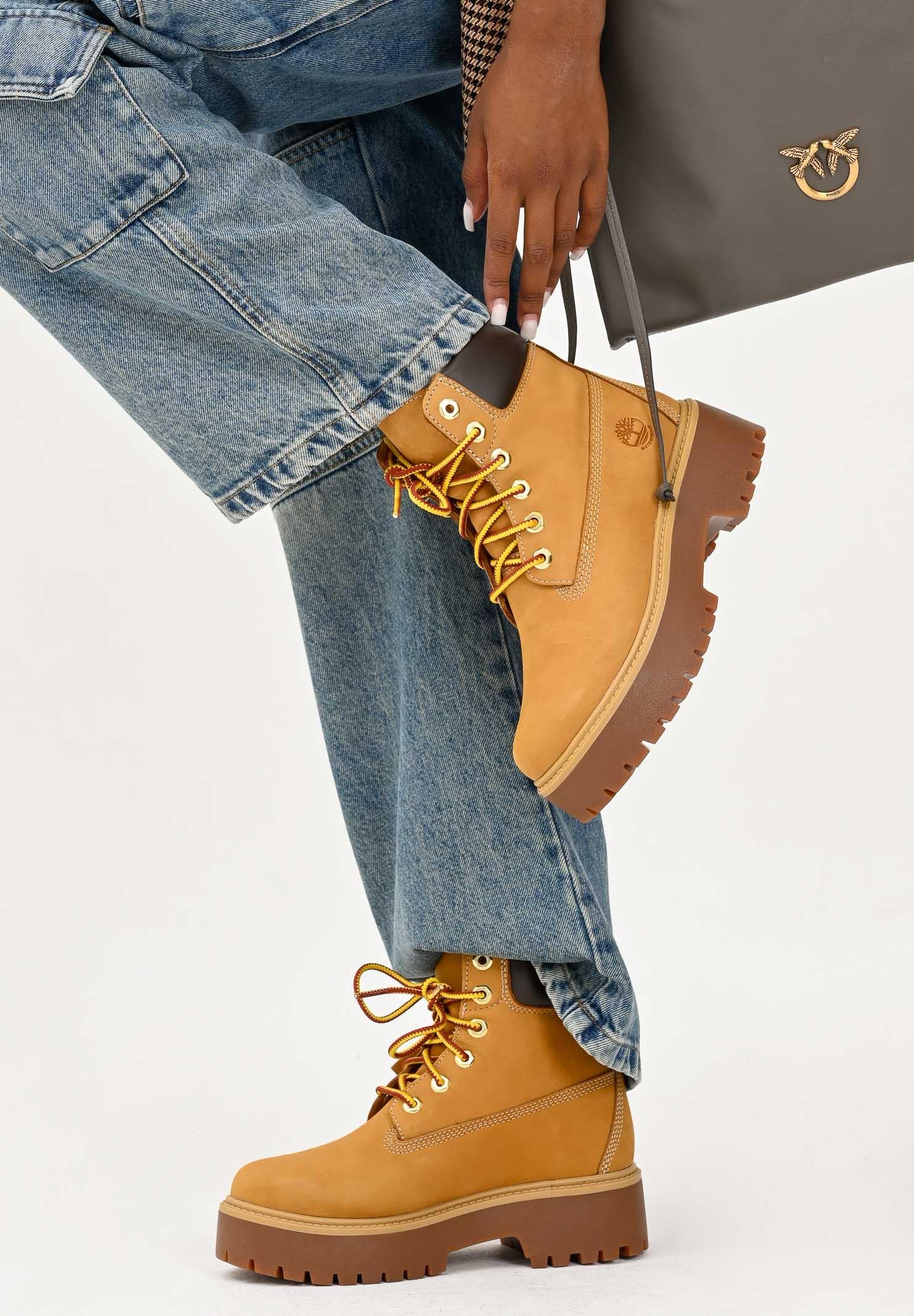 TIMBERLAND Anfibi Stone Street 6-Inch gialli da donna TB1A5RJD2311  TIMBERLAND 