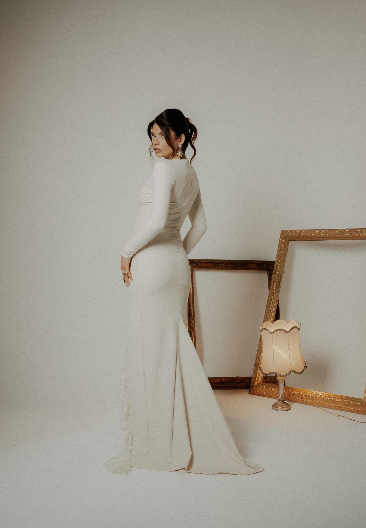 SANTAS Abito lungo ENCHANTÉE panna da donna PV2616 PA SANTAS 