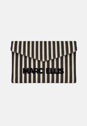 MARC ELLIS Pochette Buby Eivissa C nera e panna da donna BUBY-EIVISSA-C BLSA MARC ELLIS 