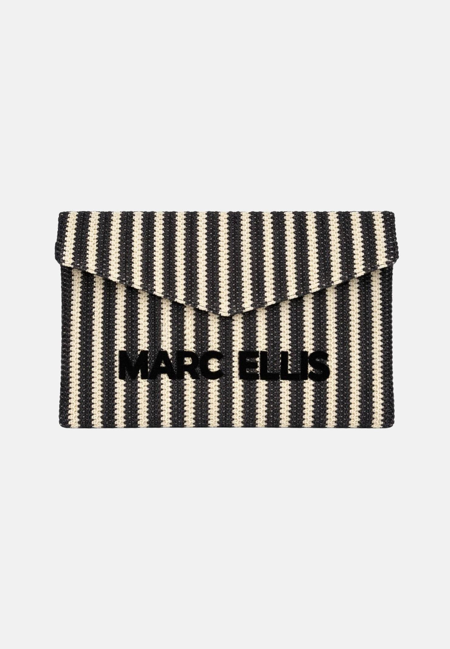 MARC ELLIS Pochette Buby Eivissa C nera e panna da donna BUBY-EIVISSA-C BLSA MARC ELLIS 