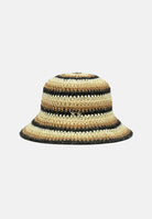 F**K Cappello di paglia beige e nero da donna FA26-SW0440BK . F**K 