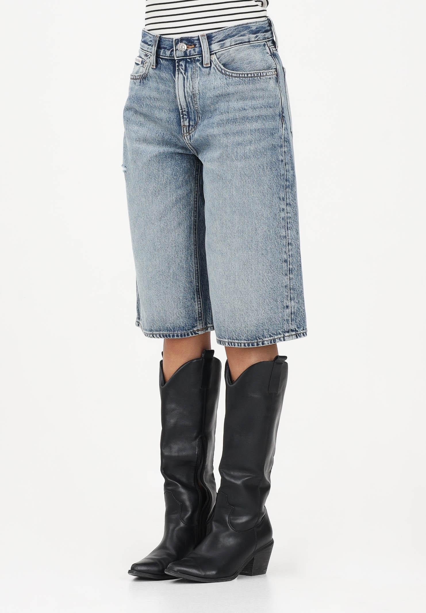 CALVIN KLEIN JEANS Bermuda in denim medio da donna LV047F771G SLN CALVIN KLEIN JEANS 