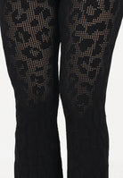 AKEP Pantalone nero da donna in maglia traforata PTKD13225 V1 AKEP 