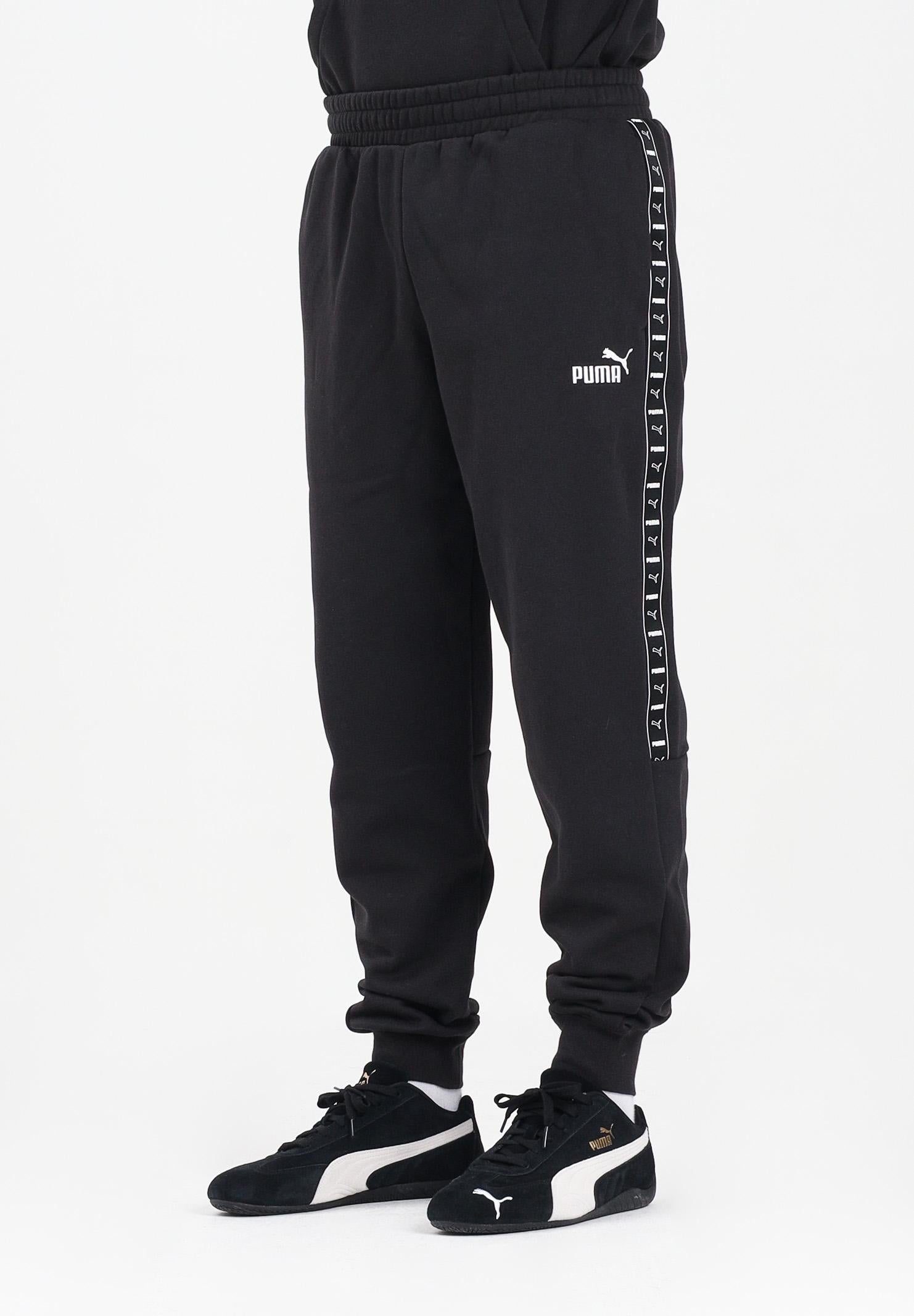 PUMA Pantalone sportivo Essentials Tape nero da uomo 684679 01 PUMA 