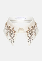 SIMONA CORSELLINI Colletto bianco da donna con applicazione decorativa A25CPCE00201-C00230 V0718 SIMONA CORSELLINI 