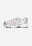 NEW BALANCE Sneakers 530 Bungee bianche, argento e rosa da neonato IZ530EC  NEW BALANCE 