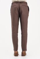 ENTRE AMIS Pantalone in lino marrone da uomo P26JAP5RENO2148 5174 ENTRE AMIS 