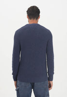 TOMMY JEANS Maglioncino girocollo blu da uomo con logo DM0DM21652DSE  TOMMY JEANS 