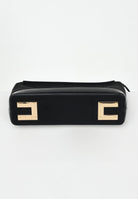 ELISABETTA FRANCHI Pochette nera da donna in morbida pelle scamosciata BS60A57E2 110 ELISABETTA FRANCHI 