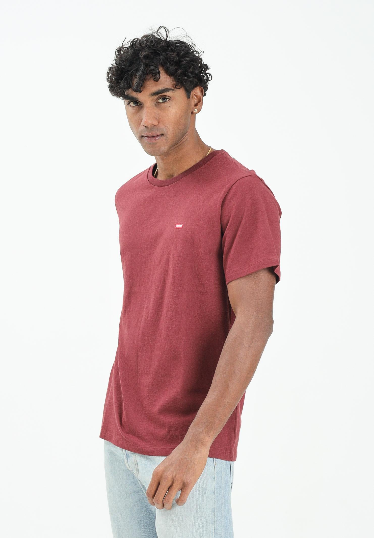LEVI'S® T-shirt a manica corta Housemark bordeaux da uomo 56605-0300  LEVI'S® 