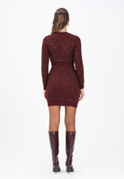 ELISABETTA FRANCHI Abito corto bordeaux da donna con paillettes AM15Q56E2 CG3 ELISABETTA FRANCHI 