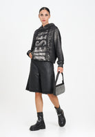 DIESEL Bermuda in denim nero per donna e ragazze con orli a taglio vivo J02351KXBPX K02 DIESEL 