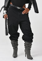 DIESEL Jeans D-Dave cargo in denim nero per donna, ragazzi e bambino J02329KXBQP K02 DIESEL 